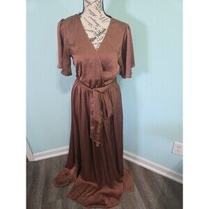 Sicily Satin Maxi Dress Baltic Born medium